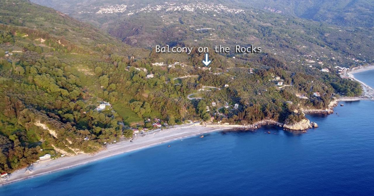 Balcony On The Rocks Villa Agioi Saranta Екстериор снимка